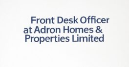 Front Desk Officer at Adron Homes & Properties Limited