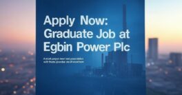 Apply Now: Graduate Job at Egbin Power Plc