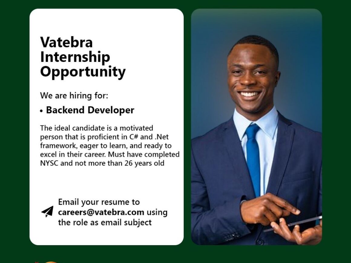 Apply Now to Kickstart Your Tech Career with Vatebra 2025