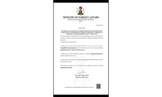 Nigeria Launches Diplomat Recruitment For 76 Embassies, 22 High Commissions, 11 Consulates