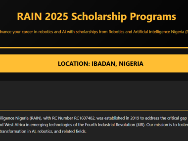 Link To Apply For The RAIN Scholarship Program for Nigerian Students