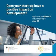 Apply Catalytic funding for innovative start-ups with development impact
