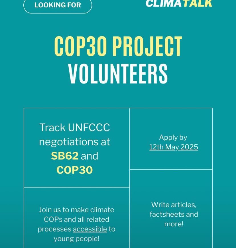Join Our COP30 Project: Track UNFCCC Negotiations and Empower Youth