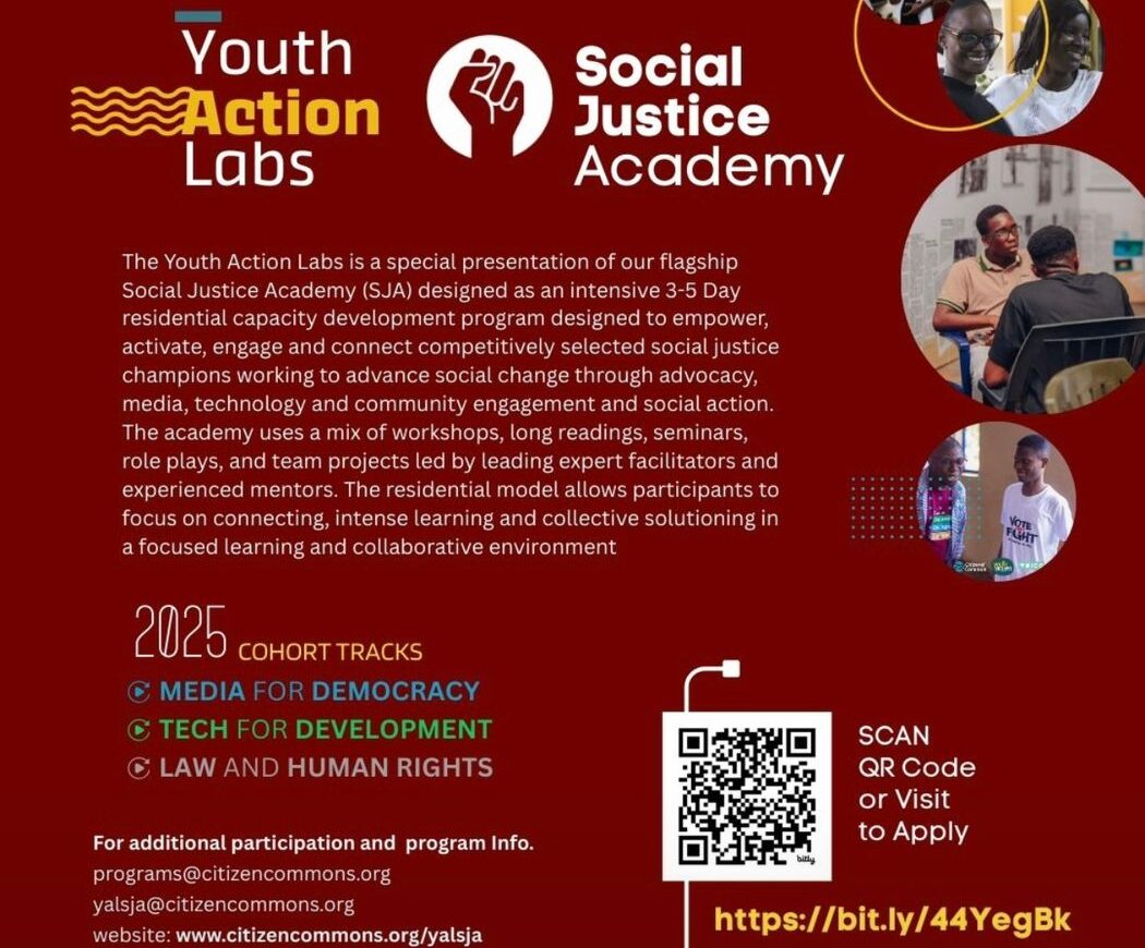 Apply to the Youth Action Labs by Citizen Commons International